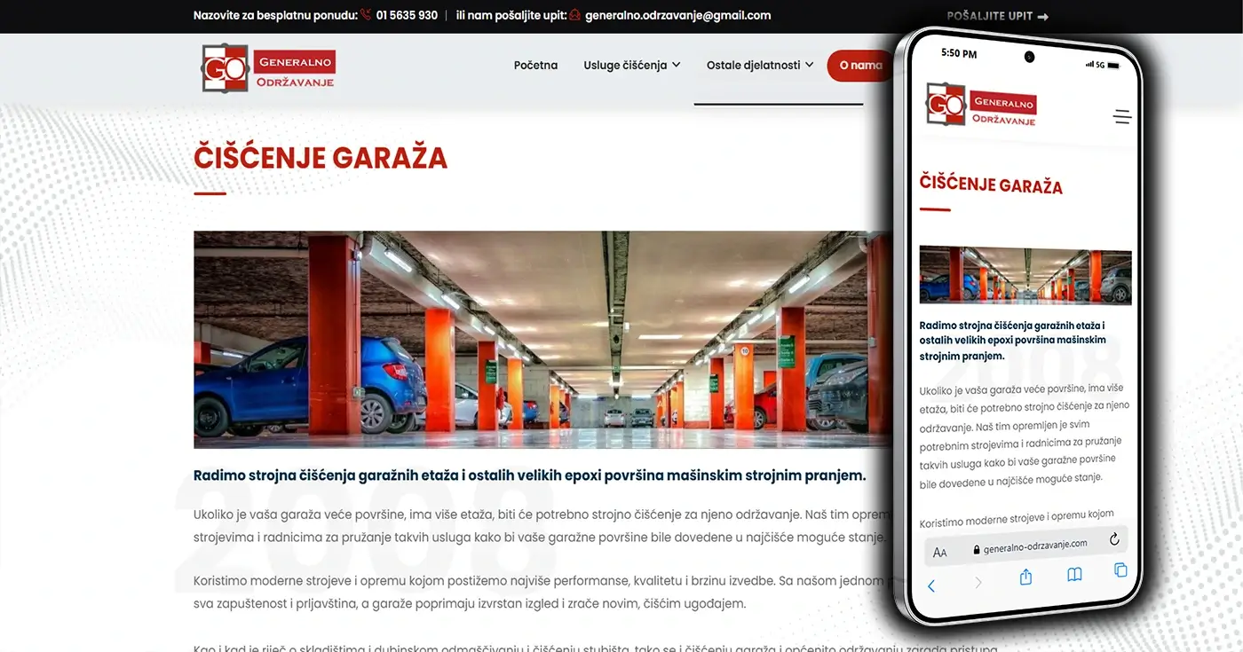 Projekt Generalno Održavanje - Čišćenje - Layfron