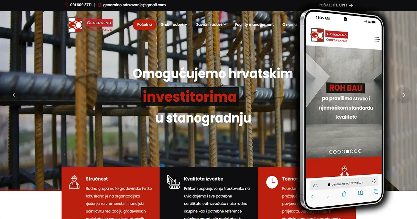 Projekt Generalno Održavanje - Gradnja - Layfron