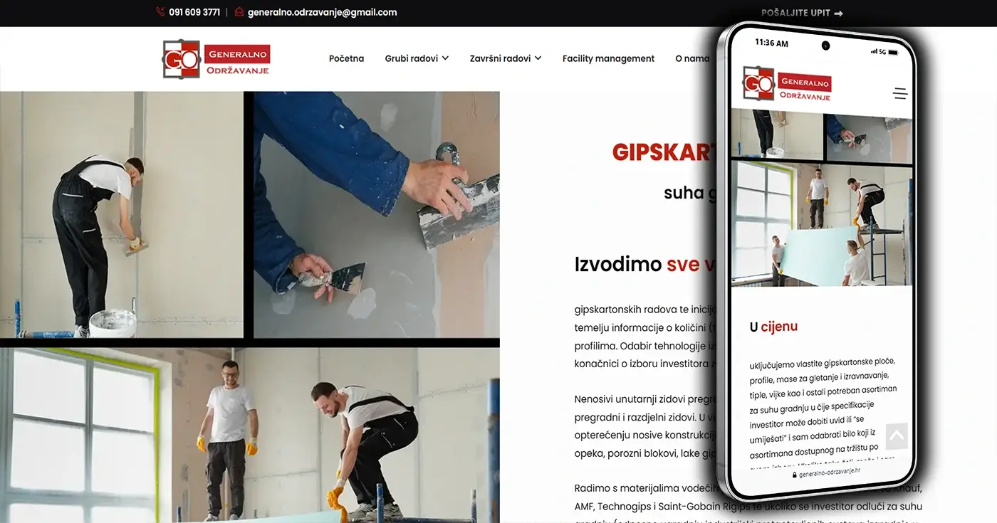 Projekt Generalno Održavanje - Gradnja - Layfron