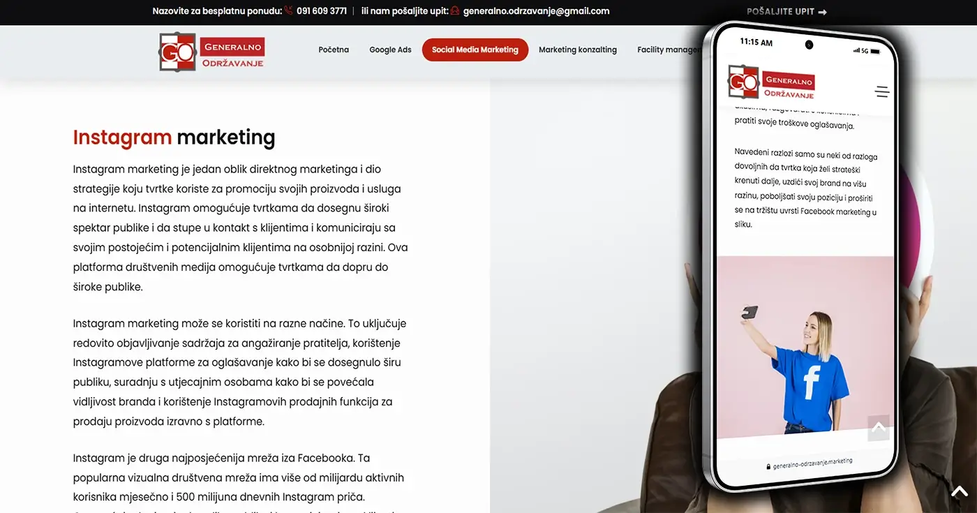 Projekt Generalno Održavanje - Marketing - Layfron