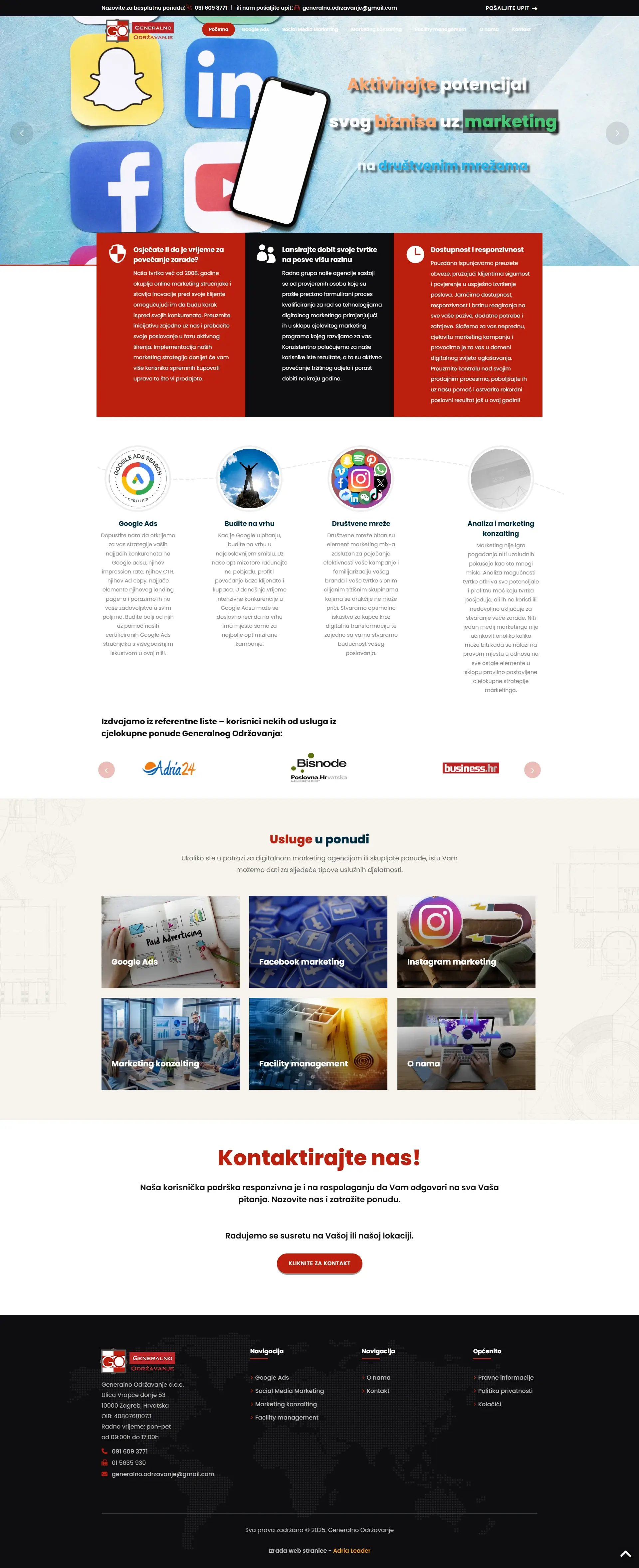 Projekt Generalno Održavanje - Marketing - Layfron