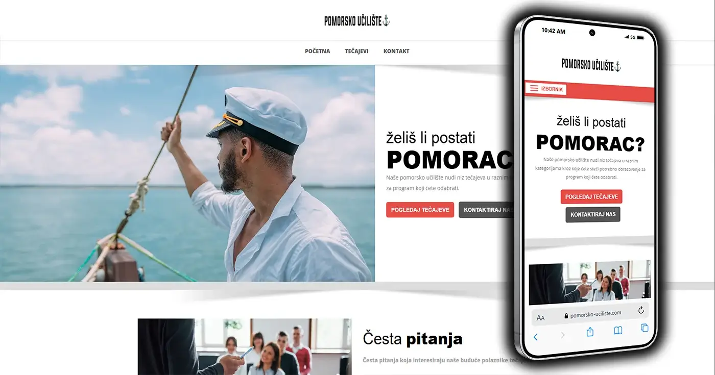 Projekt Pomorsko Učilište - Layfron