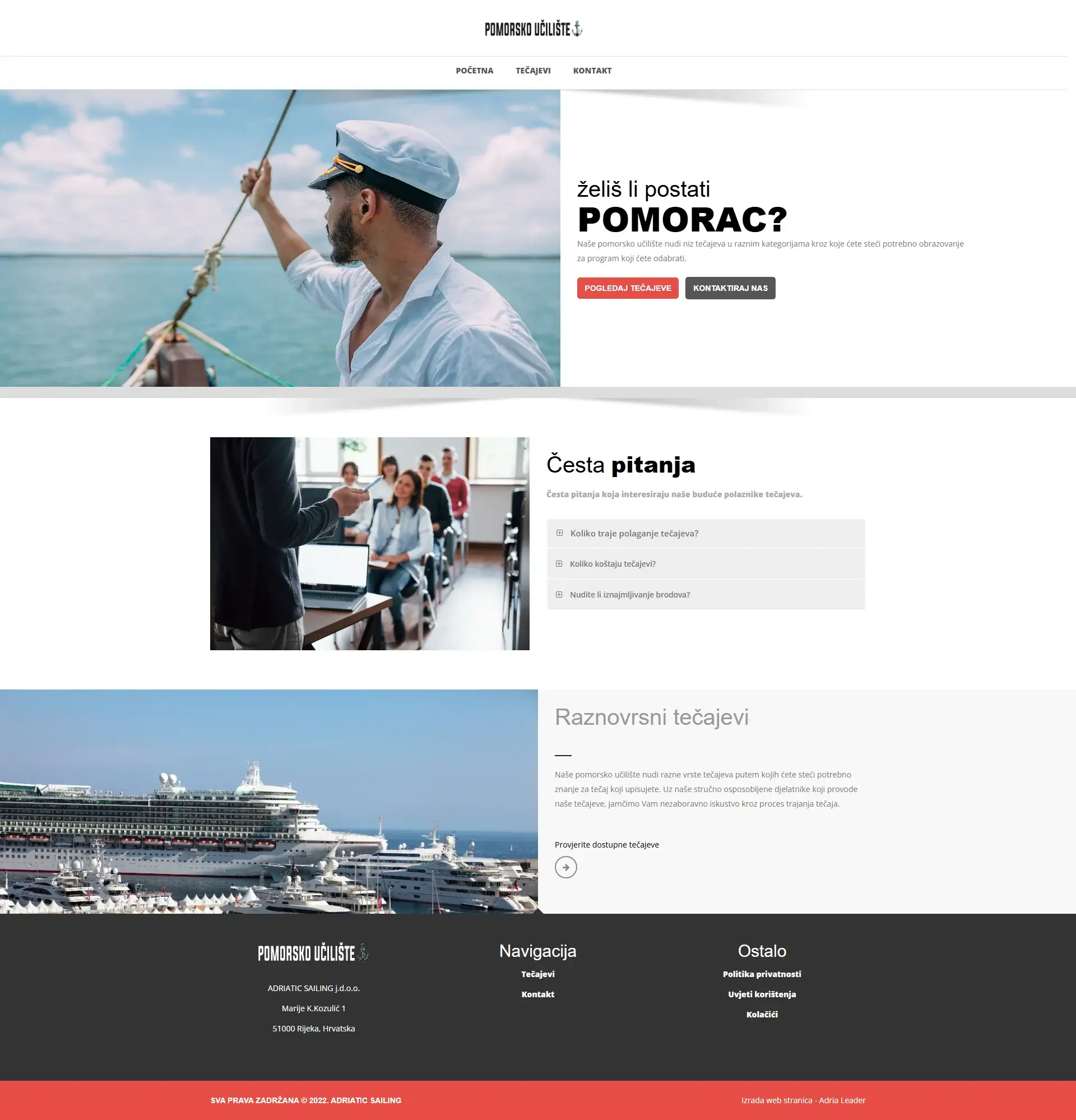 Projekt Pomorsko Učilište - Layfron