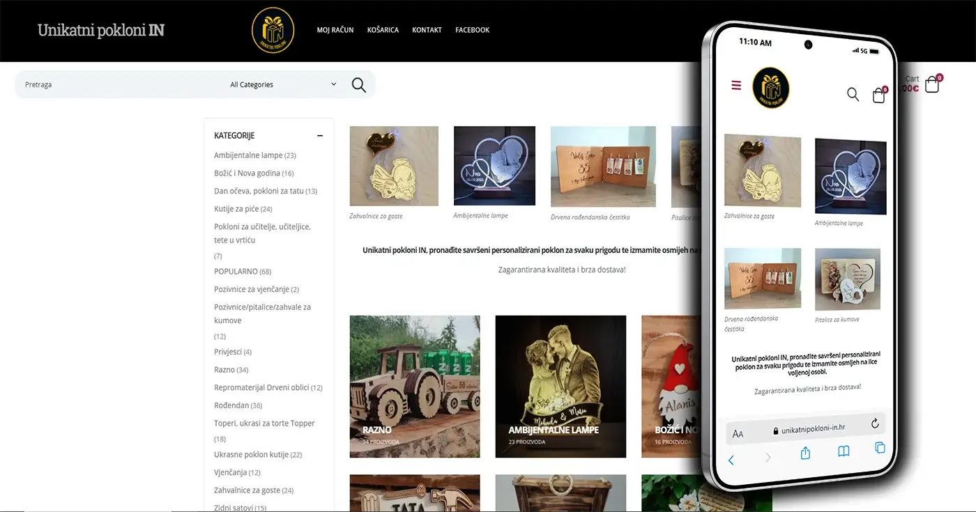 Projekt Unikatni Pokloni IN - Layfron